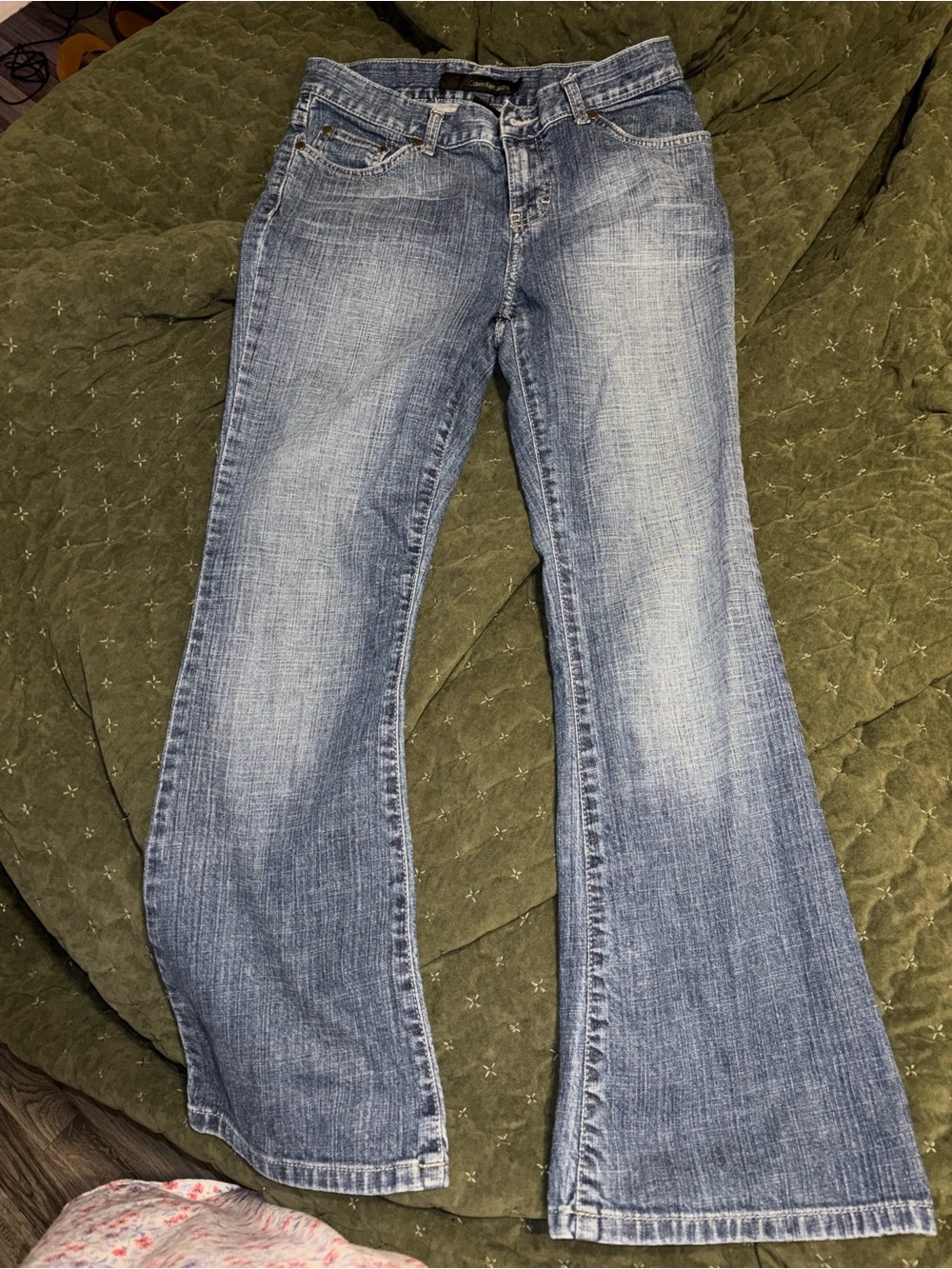 Calvin Klein Light Blue Flared Kids Jeans